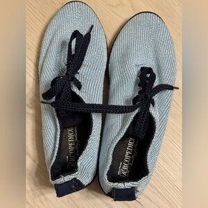 A'rcopedico sneakers blue lace up shoes knitted euro 39 US 8 8.5